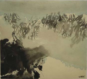 38 Souvenir de la nature 2007 Encre sur papier, 31 x 34cm